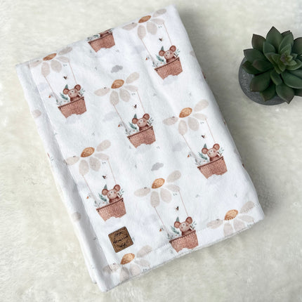 Couverture en minky - Lily & Clémentine