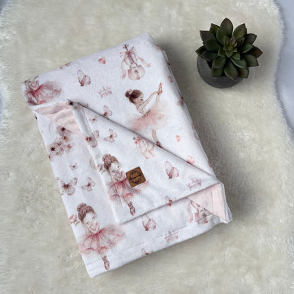 Couverture en minky - Ballerine