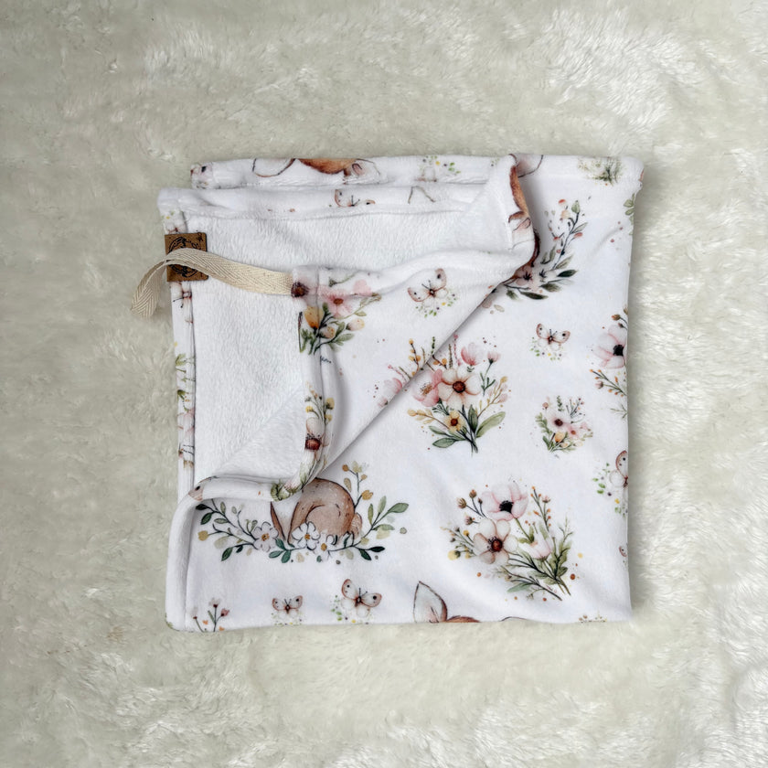 Doudou douceur attache-suce - Bambi fleuris