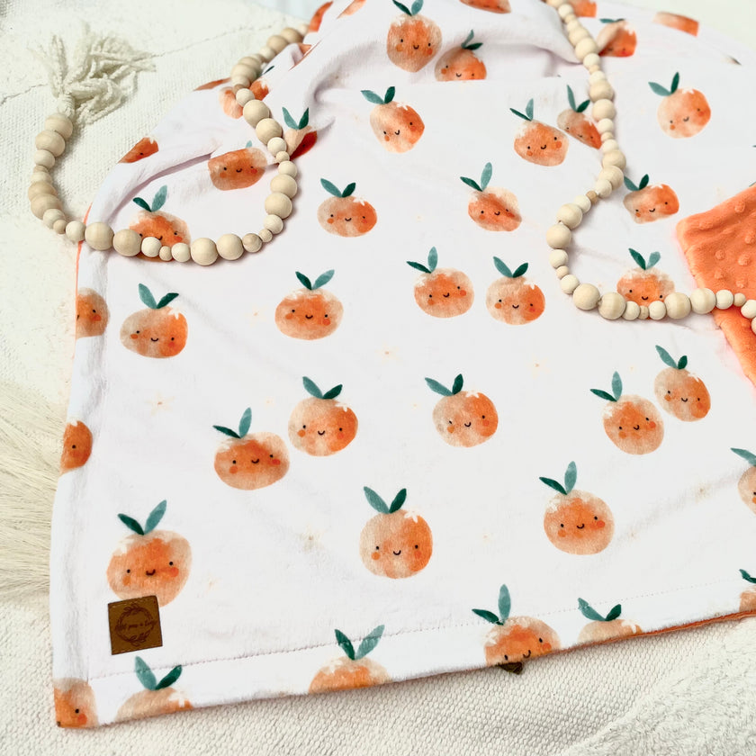 Couverture en minky - Limonade à l’orange