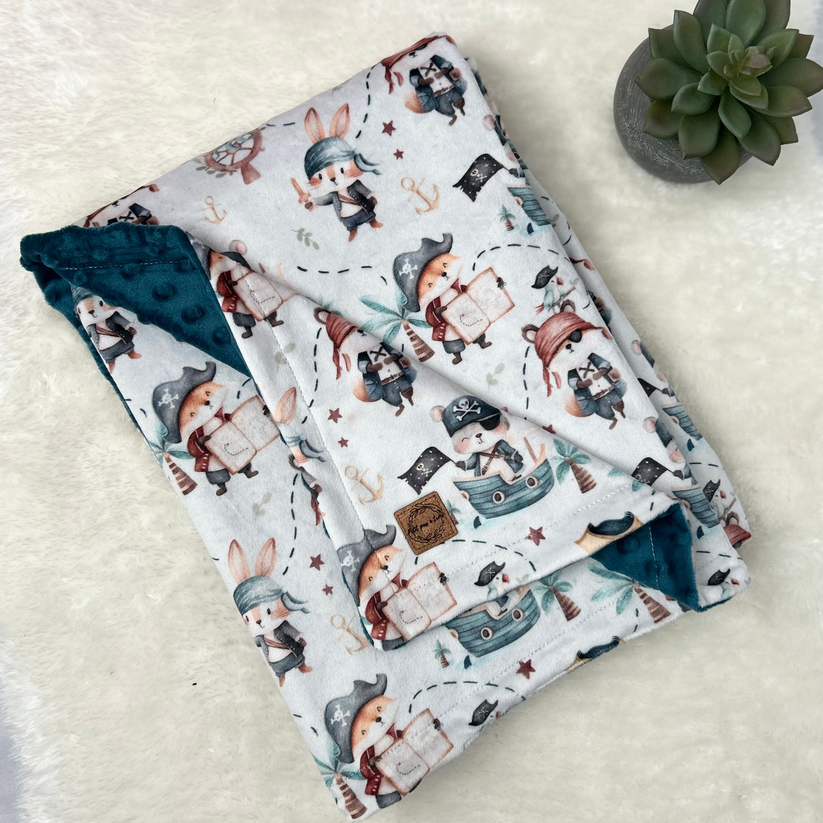 Couverture en minky - Petit moussaillon