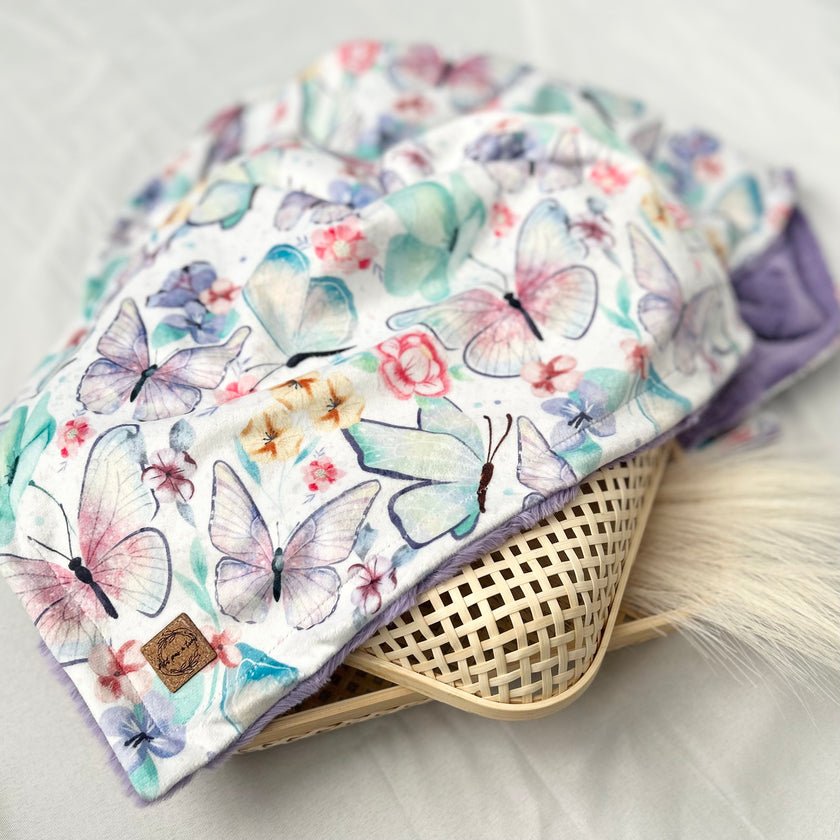 Couverture minky / fourrure - L’envol