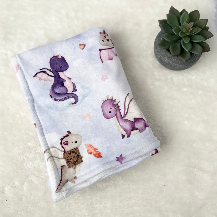 Doudou douceur - Dragons mauves