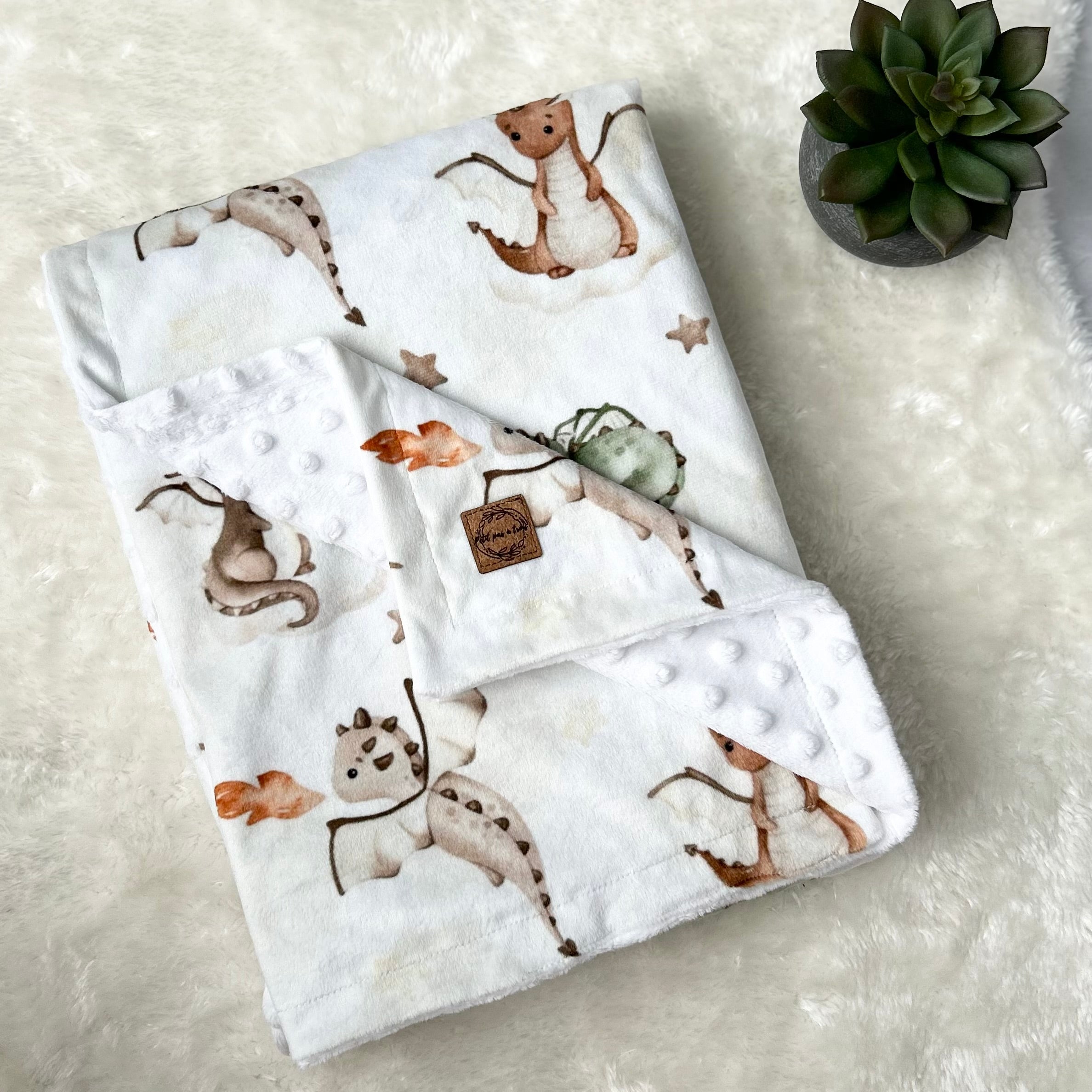 Couverture en minky - Dragons