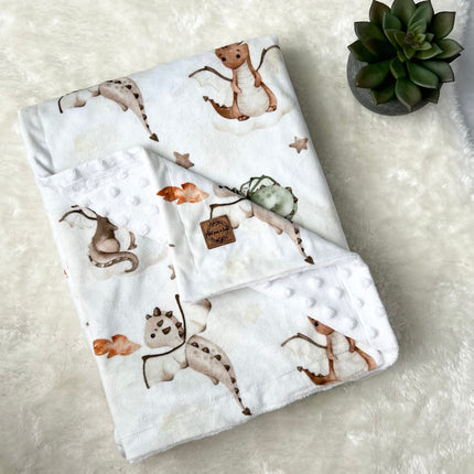 Couverture en minky - Dragons