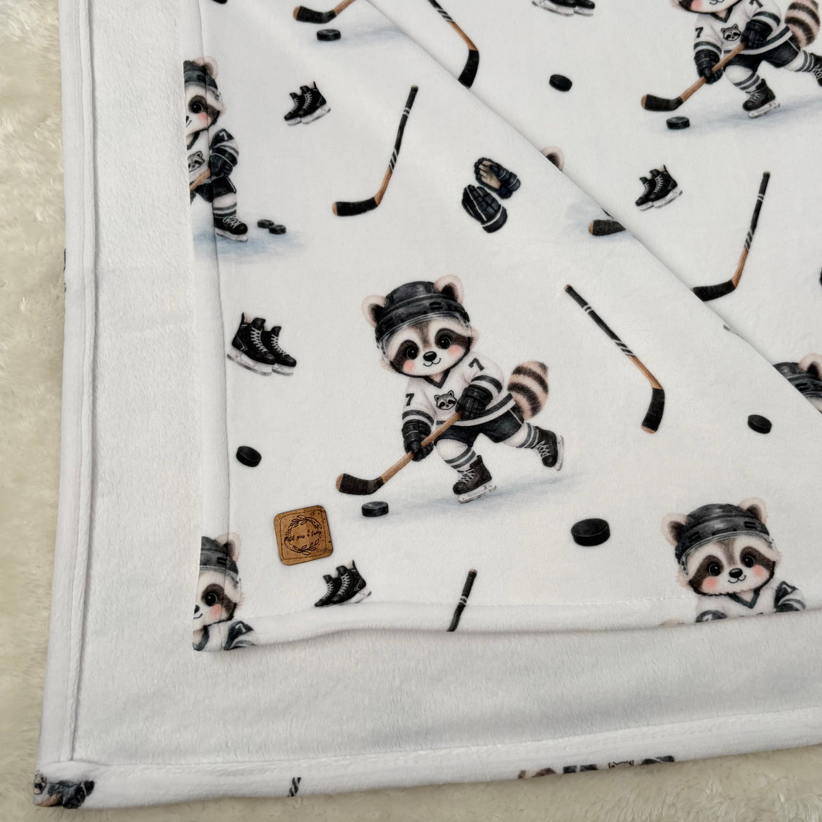 Doudou douceur - Raton hockeyeur