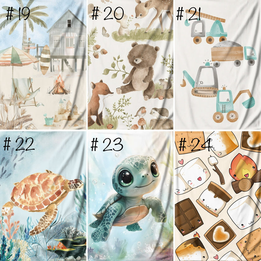Serviette de plage pour bébé/enfant/adulte (Motif grand format)
