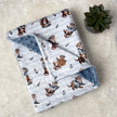 Couverture en minky - Loutres matelots