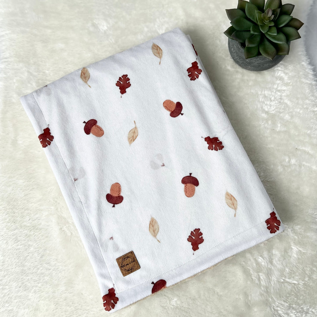 Couverture en minky - Petites noix