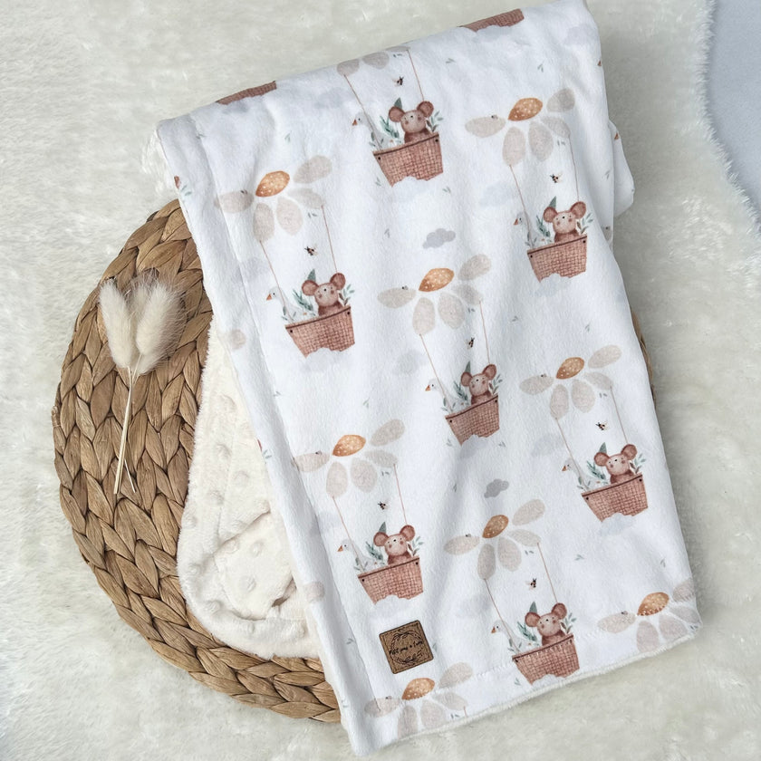 Couverture en minky - Lily & Clémentine