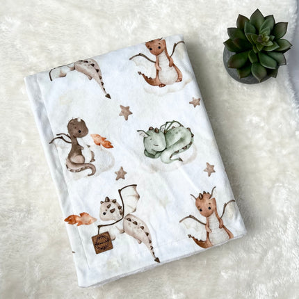 Couverture en minky - Dragons