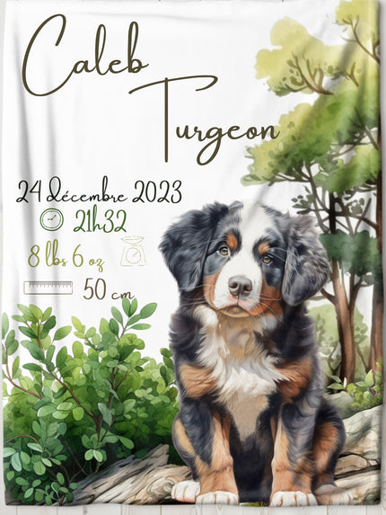 Doudou de naissance personnalisée - Au parc