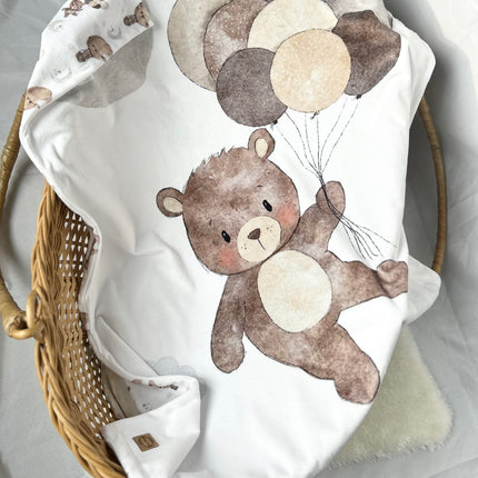 Doudou recto-verso - Ourson dans le ciel