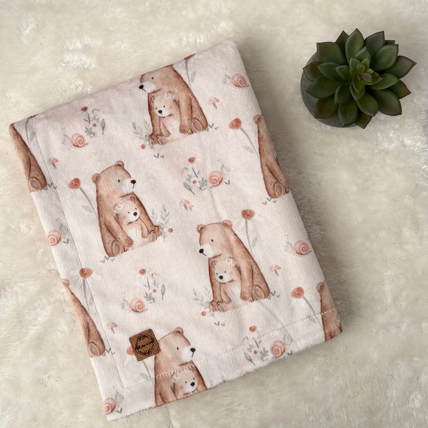 Couverture en minky - Câlinours