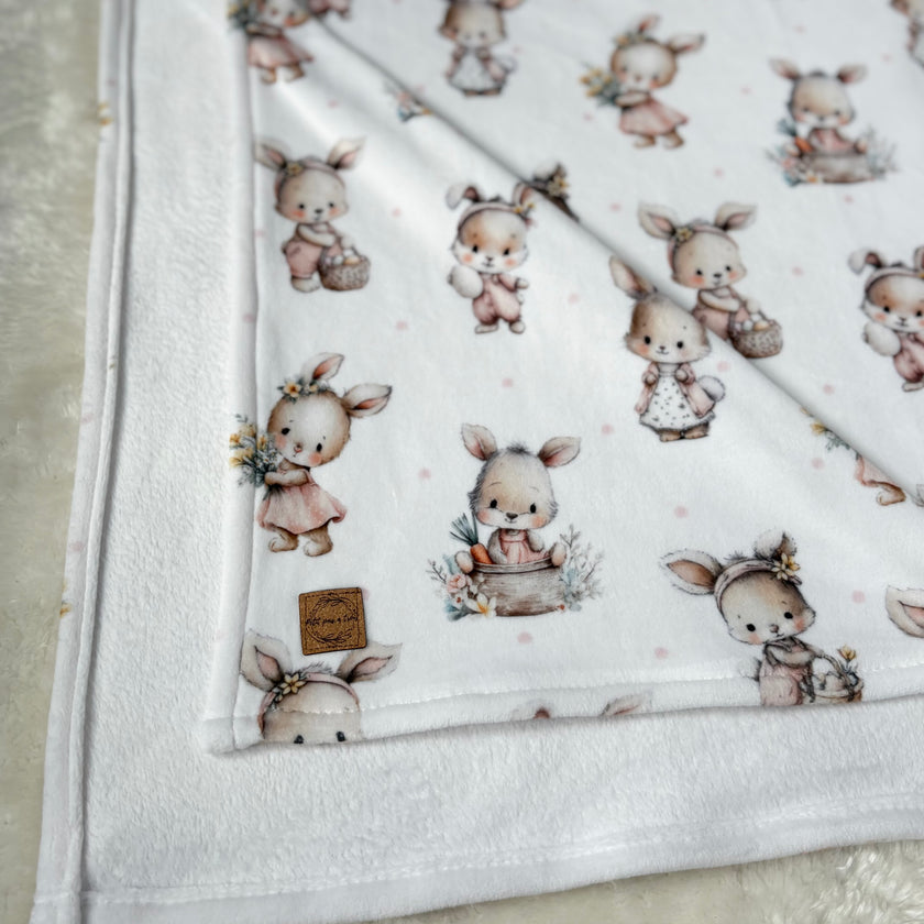 Doudou douceur - Lapine fleuris