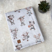 Couverture en minky - Animaux sportifs