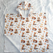 Poncho de plage 1-3 ans - Renard pastel