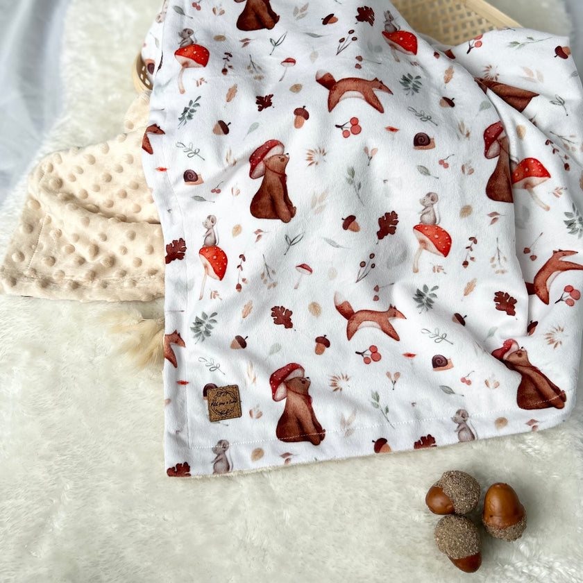 Couverture en minky -  Sous-bois