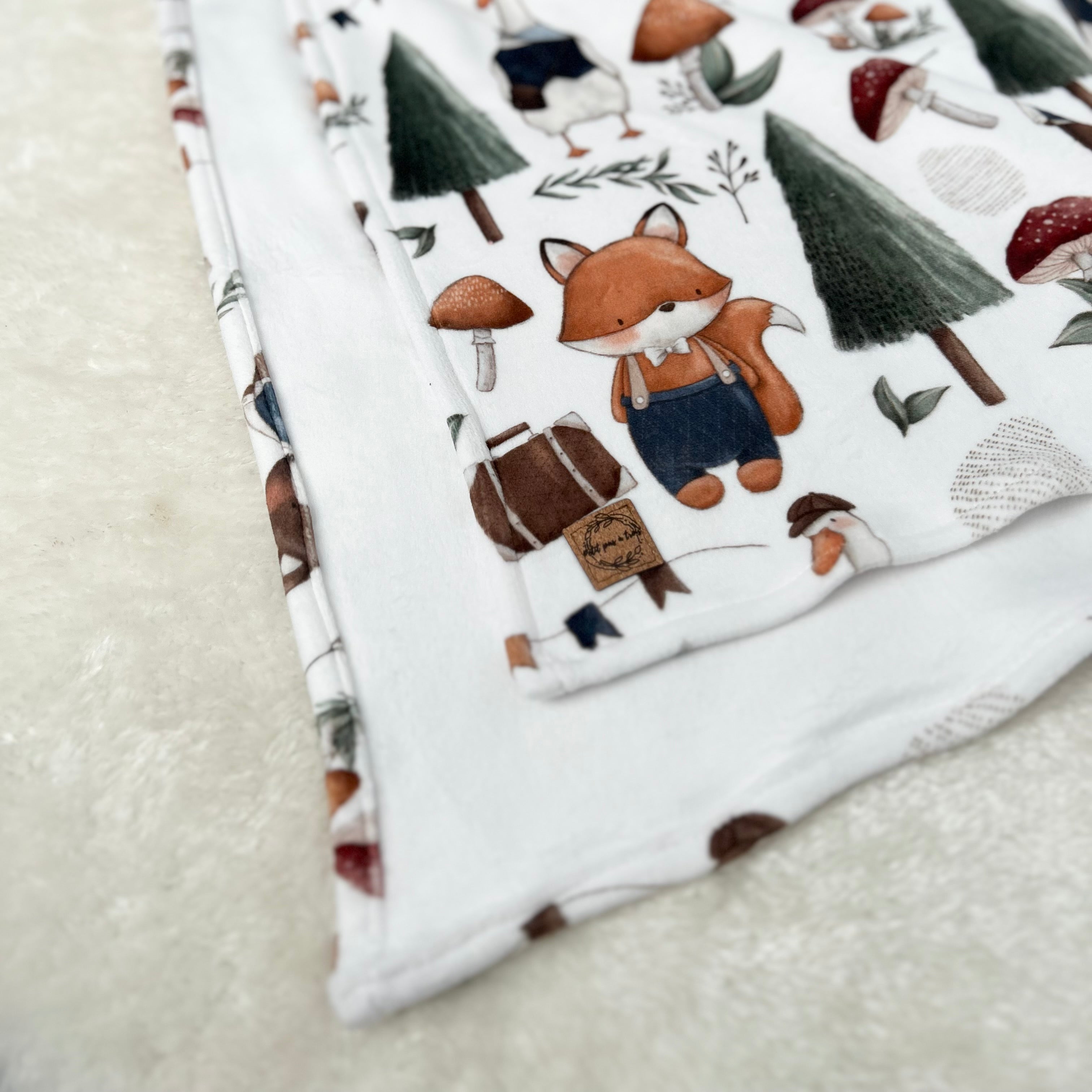 Doudou douceur - Animaux de la forêt vintage