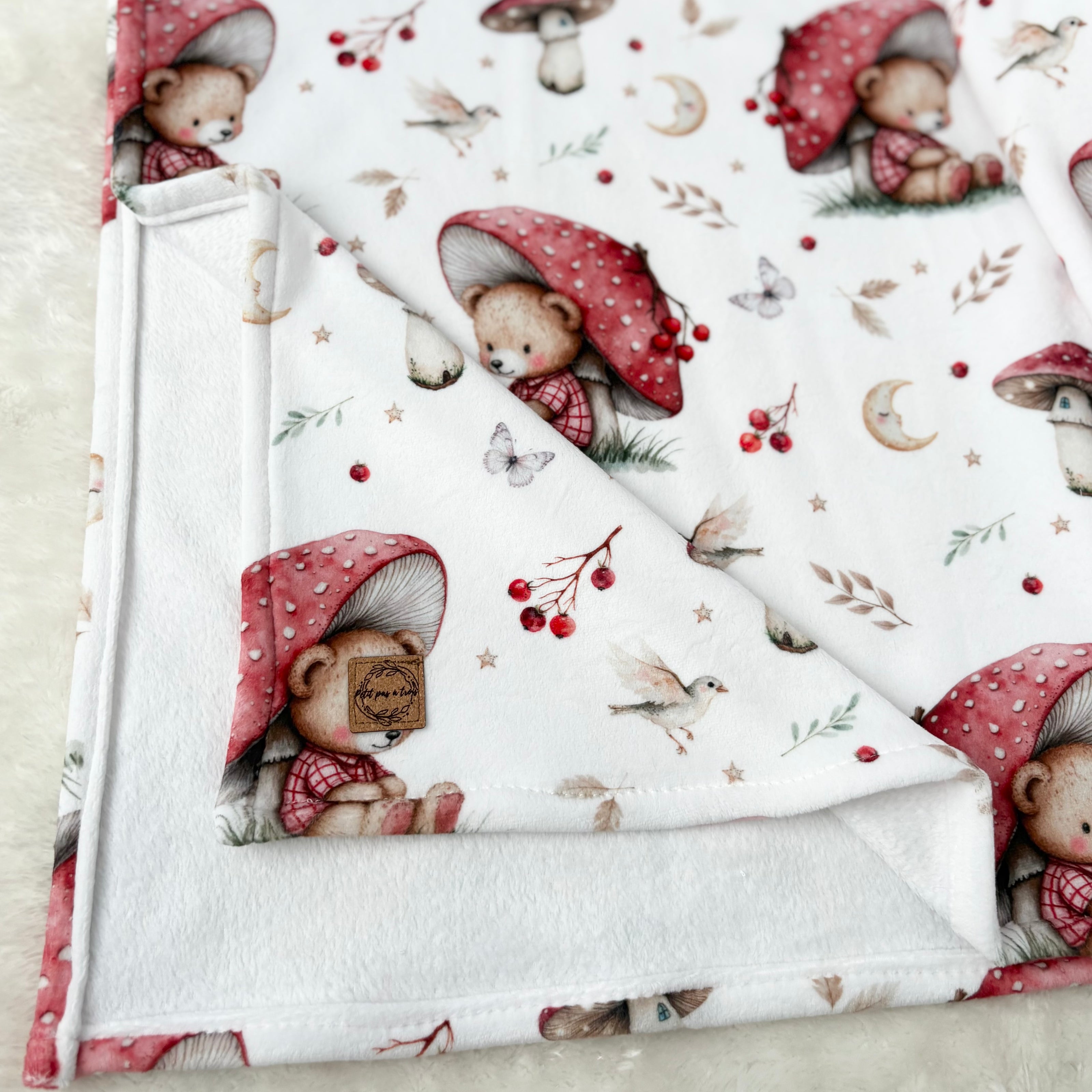 Doudou douceur - Ourson champignon