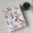 Couverture en minky - Bambi fleuris