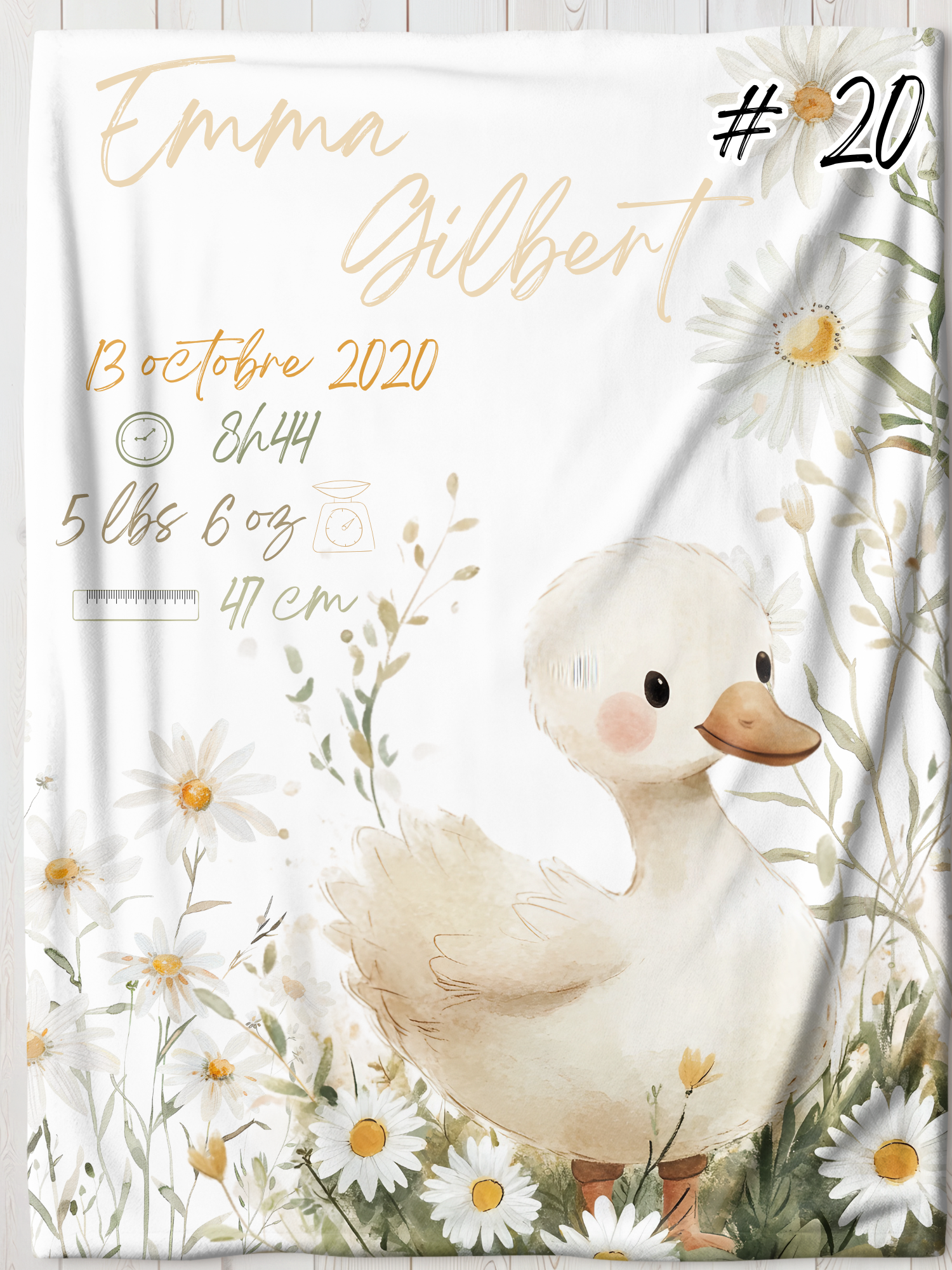 Doudou de naissance souvenir