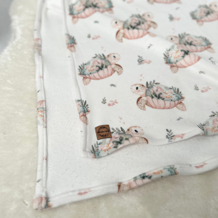 Doudou douceur - Tortues fleuris