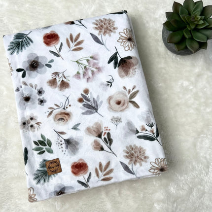 Couverture en minky - Fleurs des prés