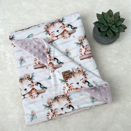 Couverture en minky - Petite tigresse