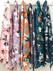 Couverture en minky - Montagnard lilas