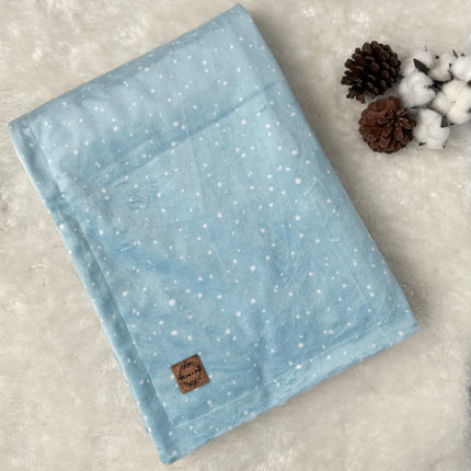 Couverture en minky - Petite neige