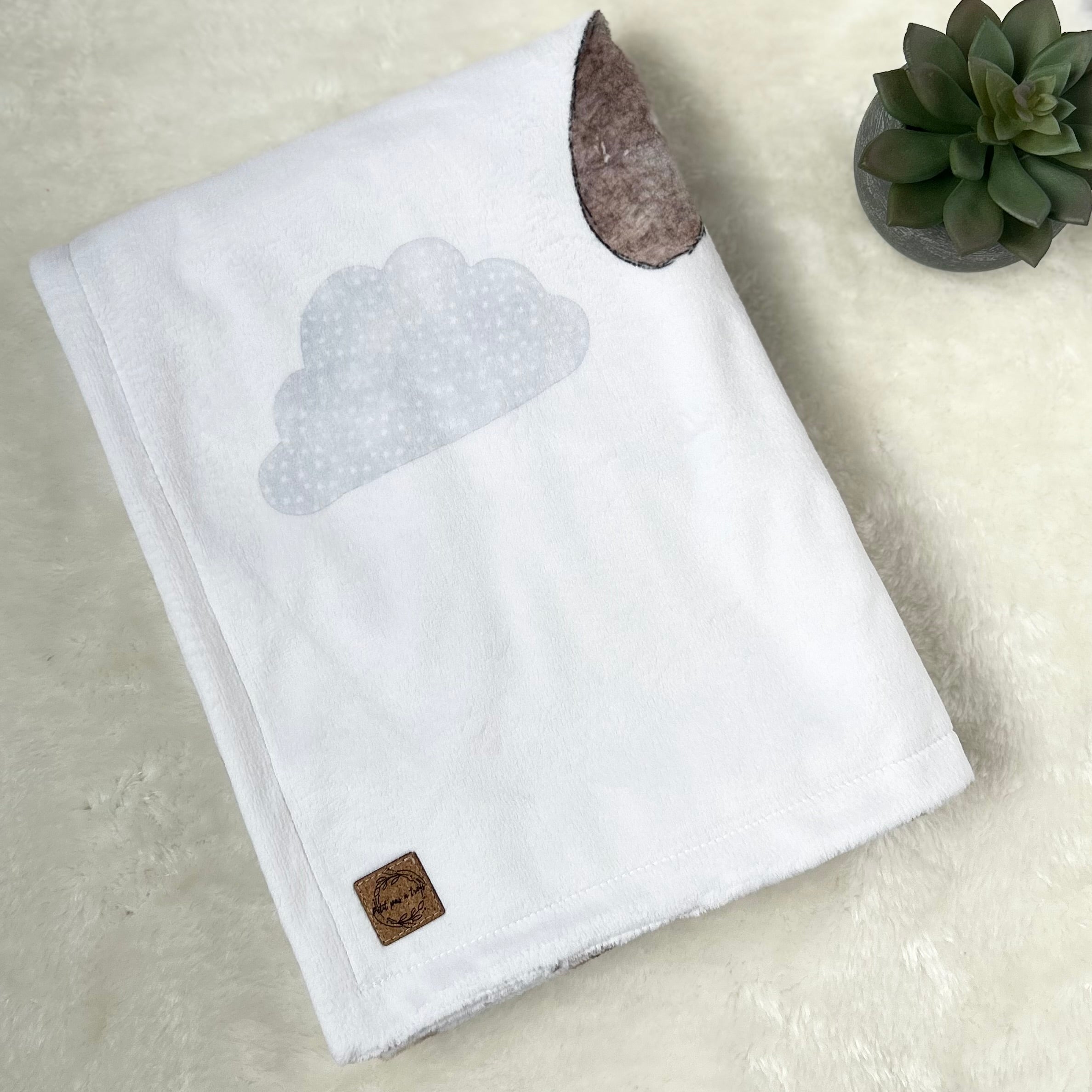 Doudou recto-verso - Ourson dans le ciel