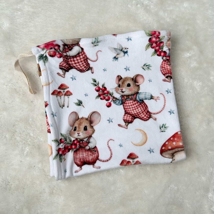 Doudou douceur attache-suce - Maison champignon