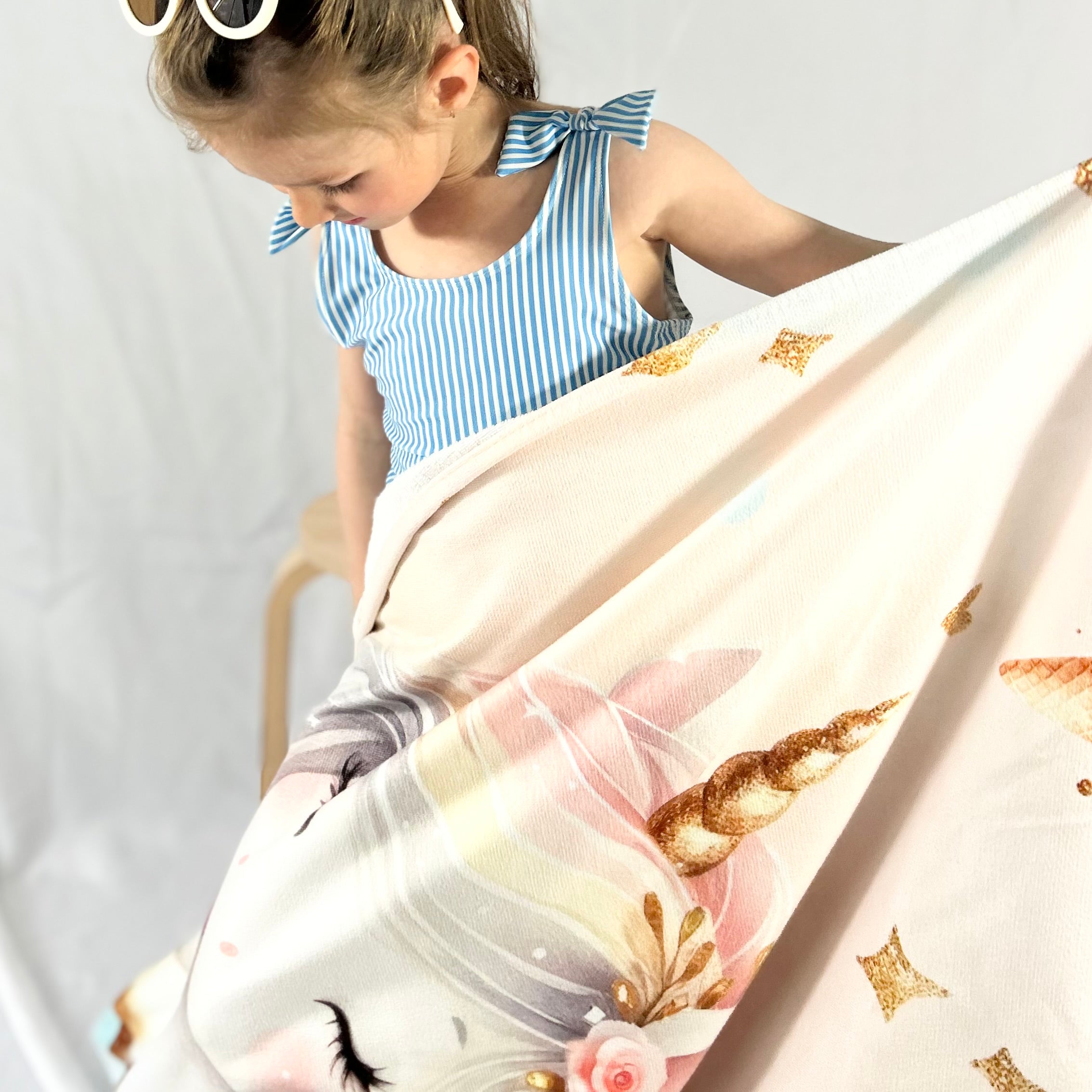 Serviette de plage pour bébé/enfant/adulte (Motif grand format)