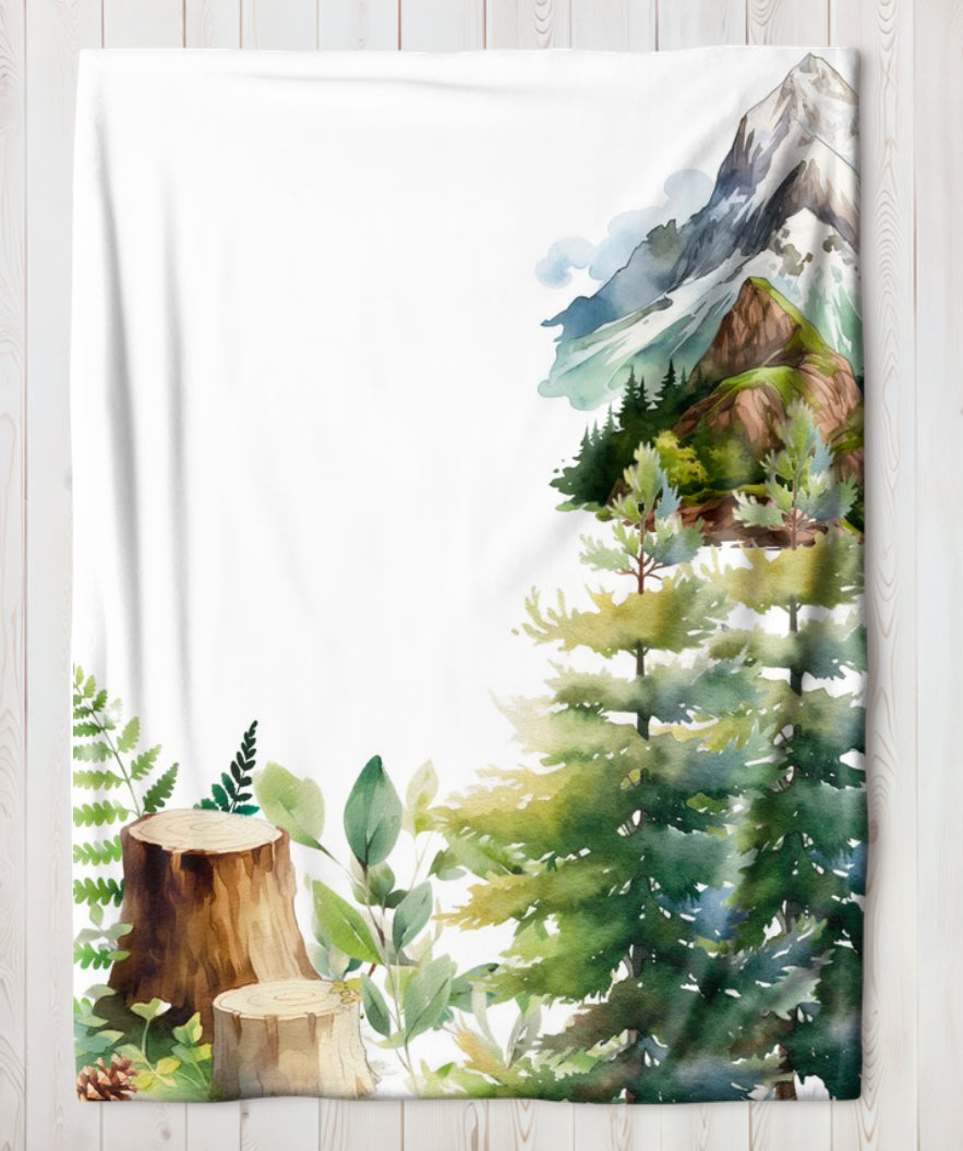 Doudou de naissance personnalisée - En forêt