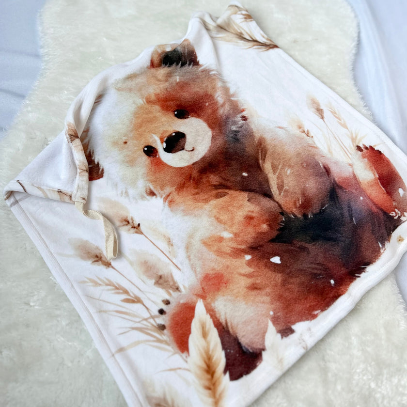 Doudou douceur attache-suce - Petit ourson