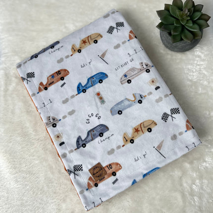 Couverture en minky -  Course automobile