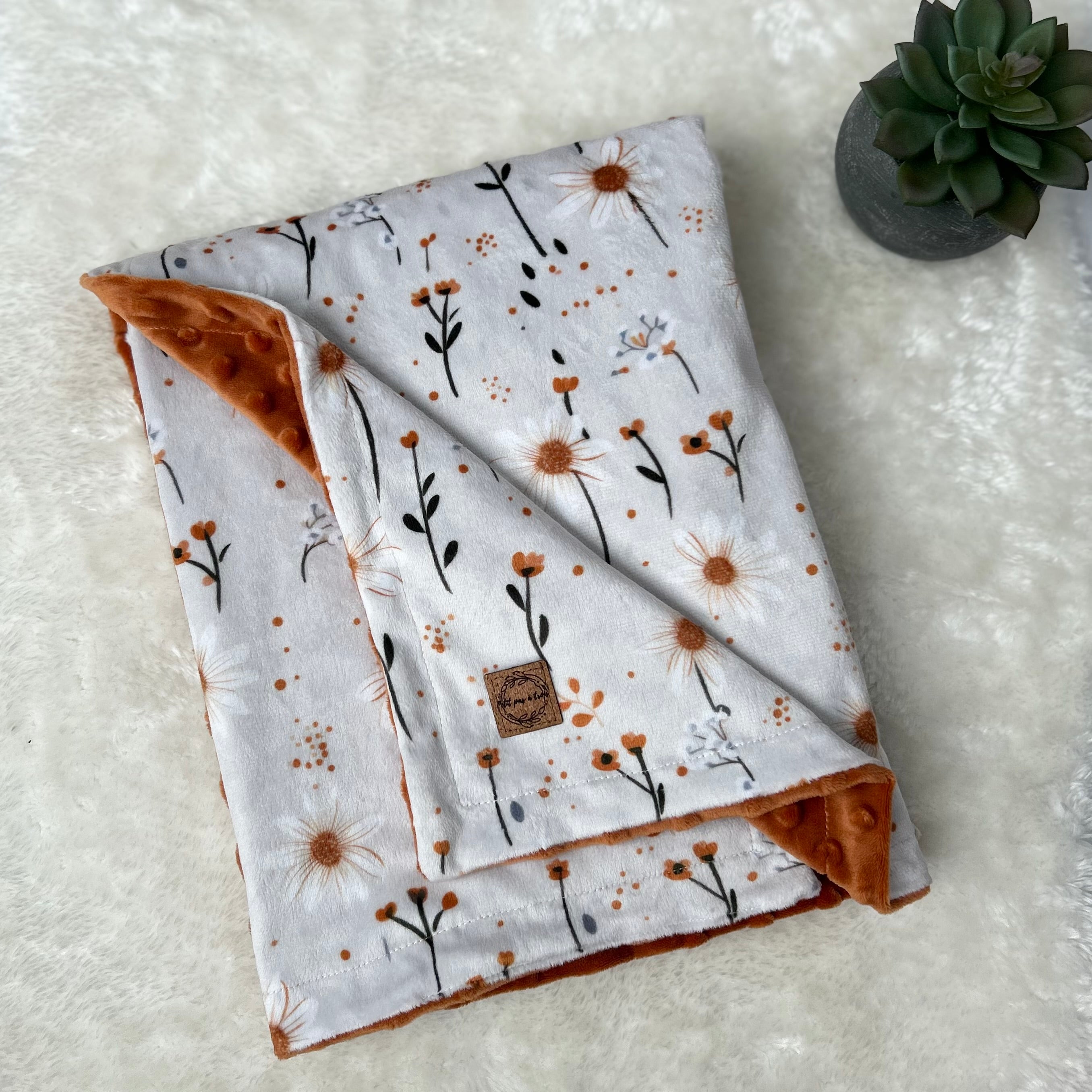 Couverture en minky - Boho