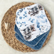 Débarbouillettes réversibles - Louveteaux / Denim