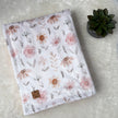 Couverture en minky - Fleurs studieuses