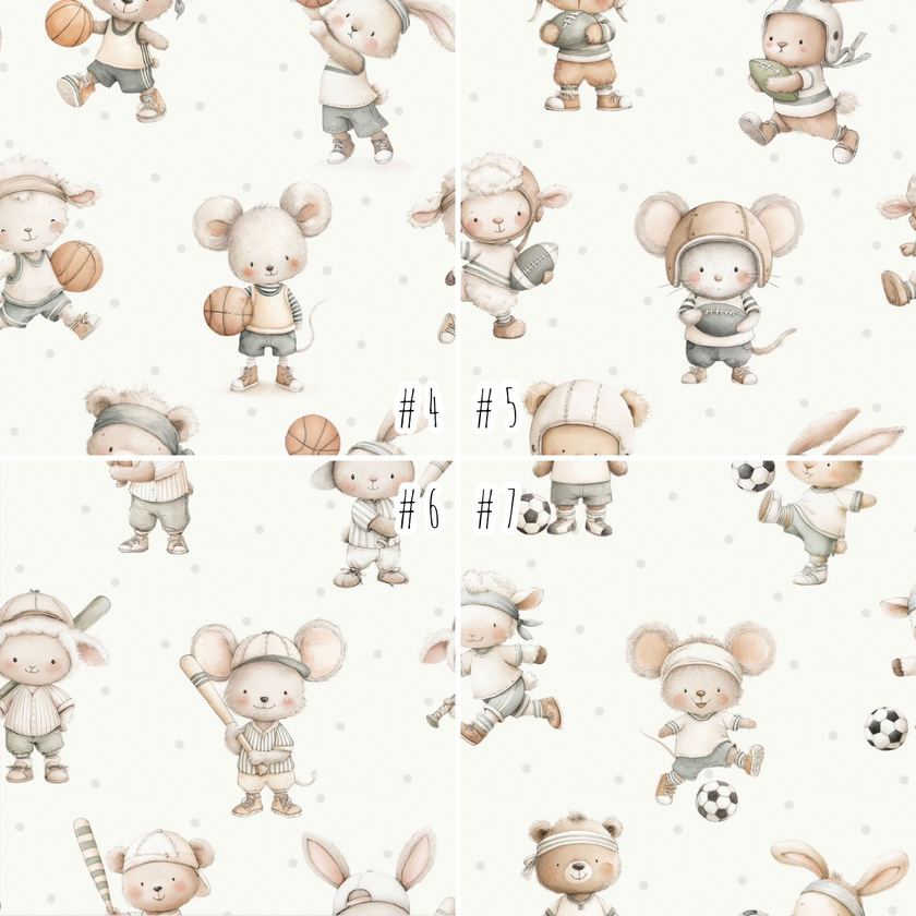 Couverture animaux sportifs (Au choix)