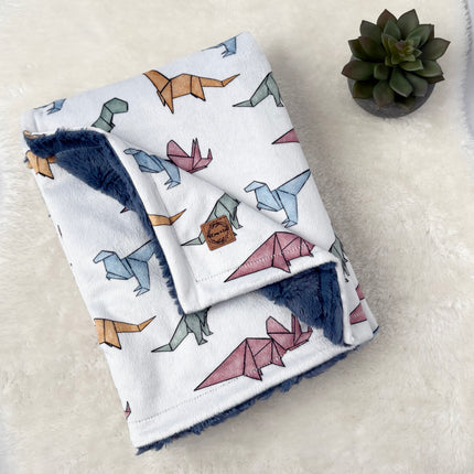 Couverture en minky/fourrure - Dinos géo