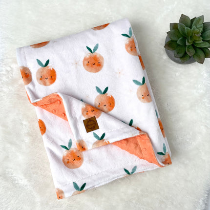 Couverture en minky - Limonade à l’orange