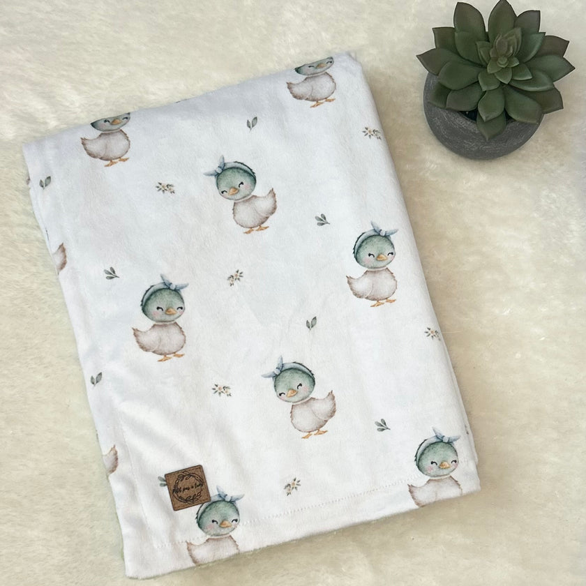 Couverture en minky - Petit canard