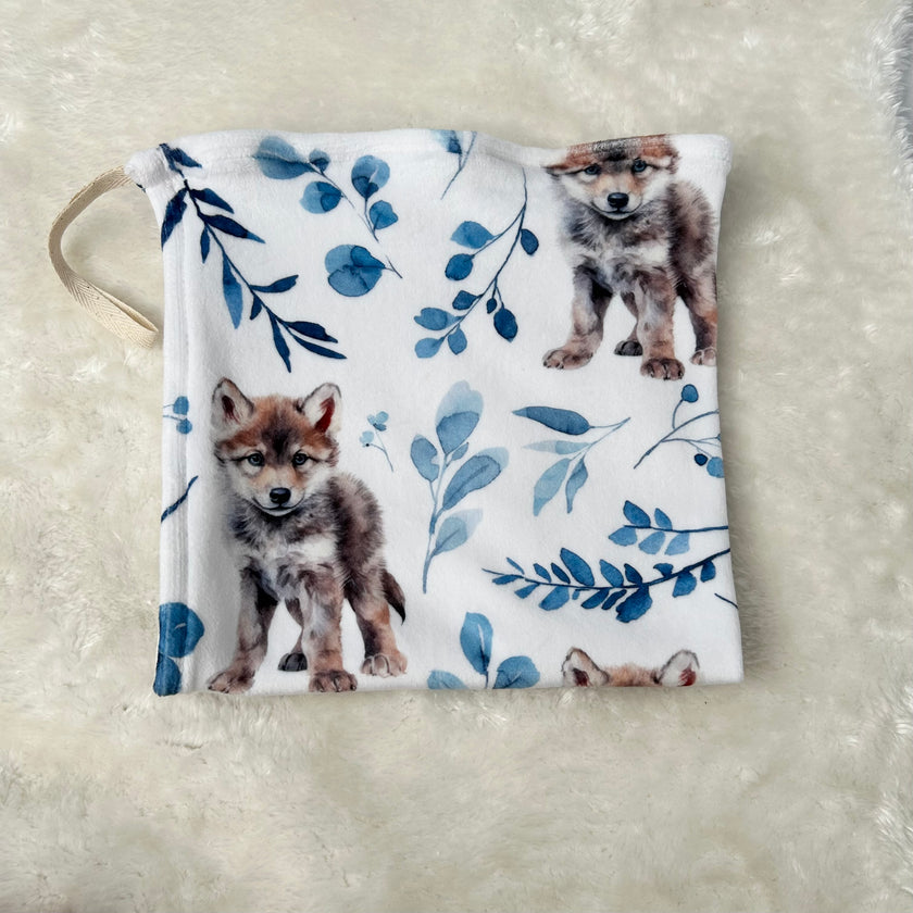 Doudou douceur attache-suce - Louveteaux