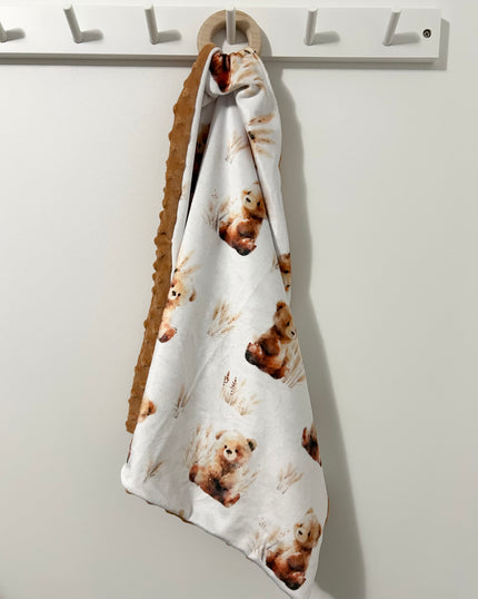 Doudou de transport - Ourson au champ de blé