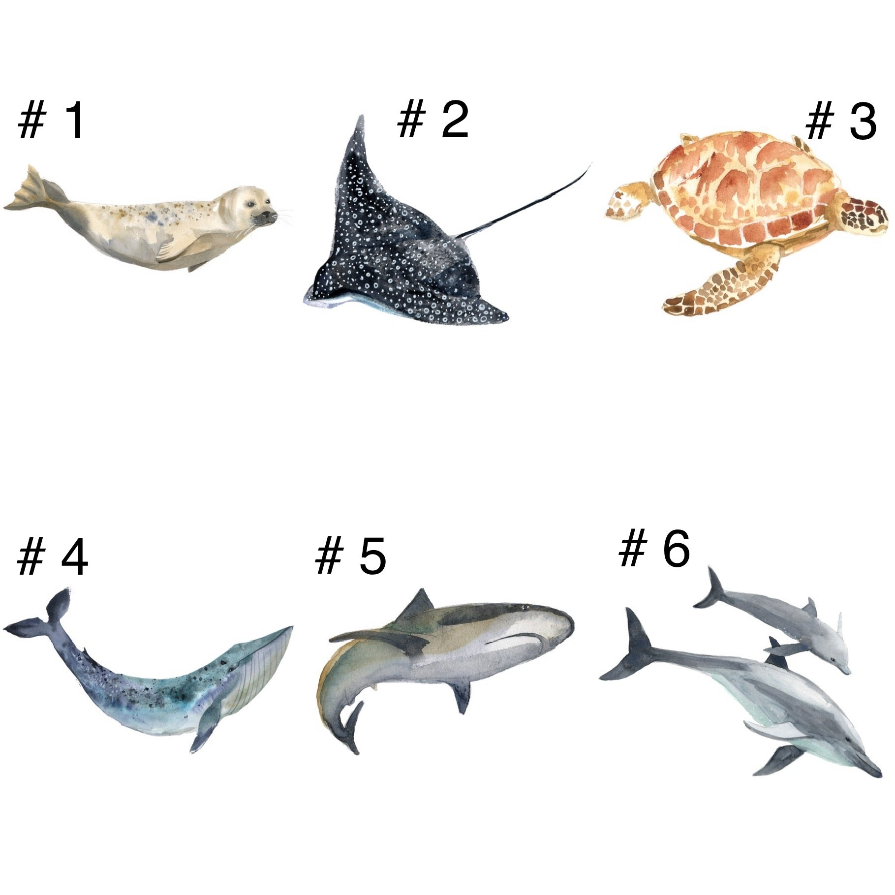 Doudou de naissance personnalisée - Sous l’océan