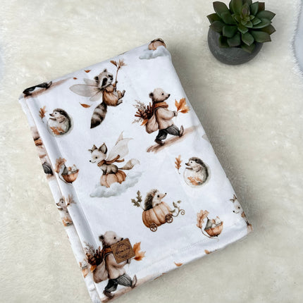 Couverture en minky - Féerie automnale