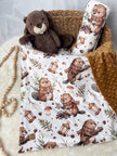 Couverture en minky - Castor des bois