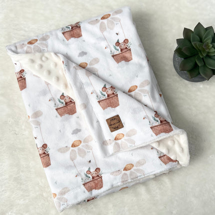 Couverture en minky - Lily & Clémentine
